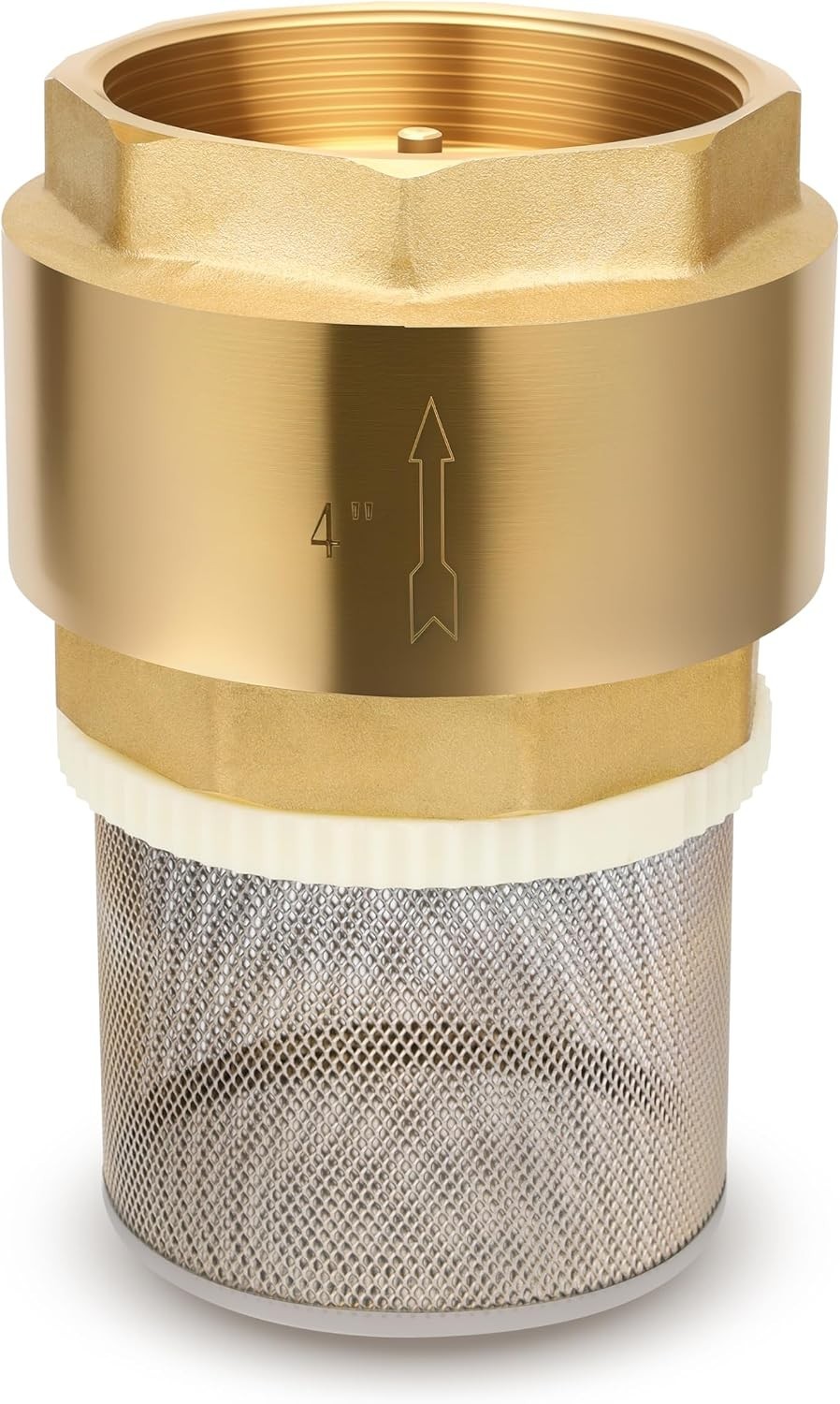 Durable 4″ Brass Foot Valve with Integrated Filter – Explosion-Proof Check Valve