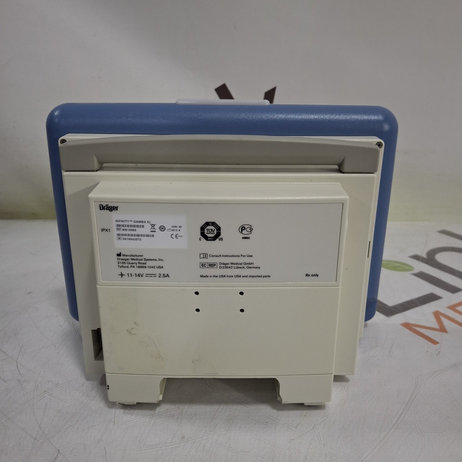 Draeger Medical Infinity Gamma XL Patient Monitor