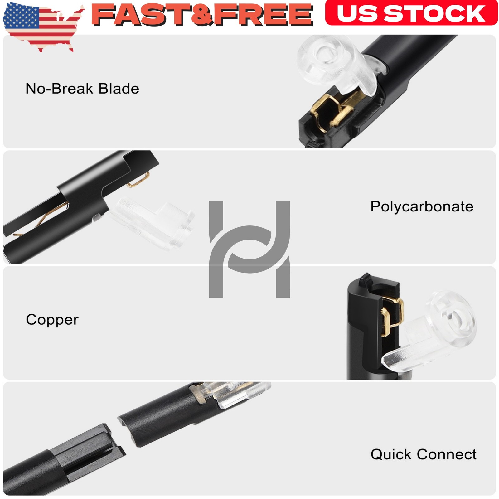 Reusable Quick Wire Connectors 80Pcs Plug-In Cable Terminal Blocks