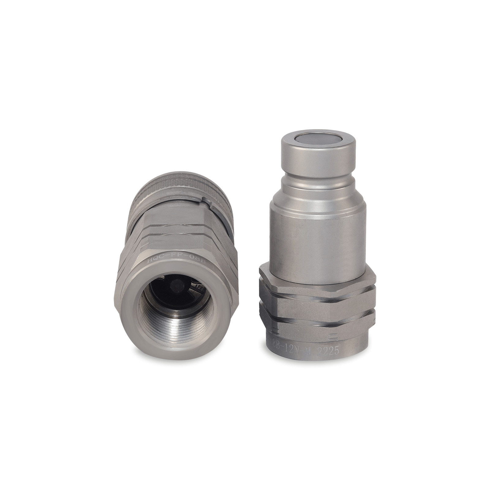 1/2″ Flat Face Hydraulic Quick Couplers Set – 3/4″ NPT Thread