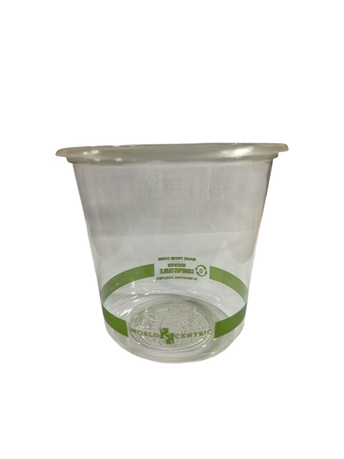 WORLD CENTRIC DC-CS-24 24oz round deli container case/500ct