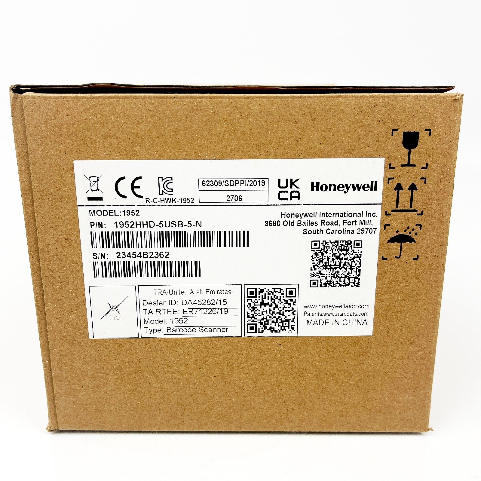 Honeywell Xenon XP 1952h Barcode Scanner Cordless with Stand 2D 1952HHD-5USB-5-N