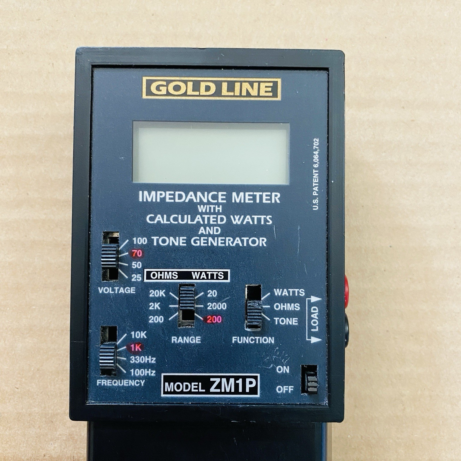 Goldline ZM1P Impedance Meter with Overload Protection – Meter Device ONLY