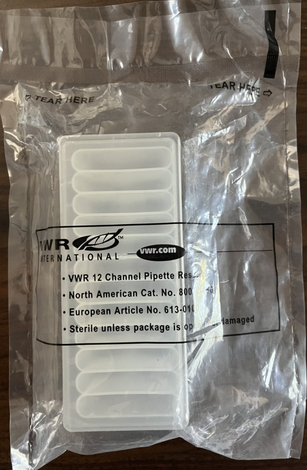 VWR® 12-Channel Reagent Reservoir 80092-466, Sterile, 5 ml, 1/Bag