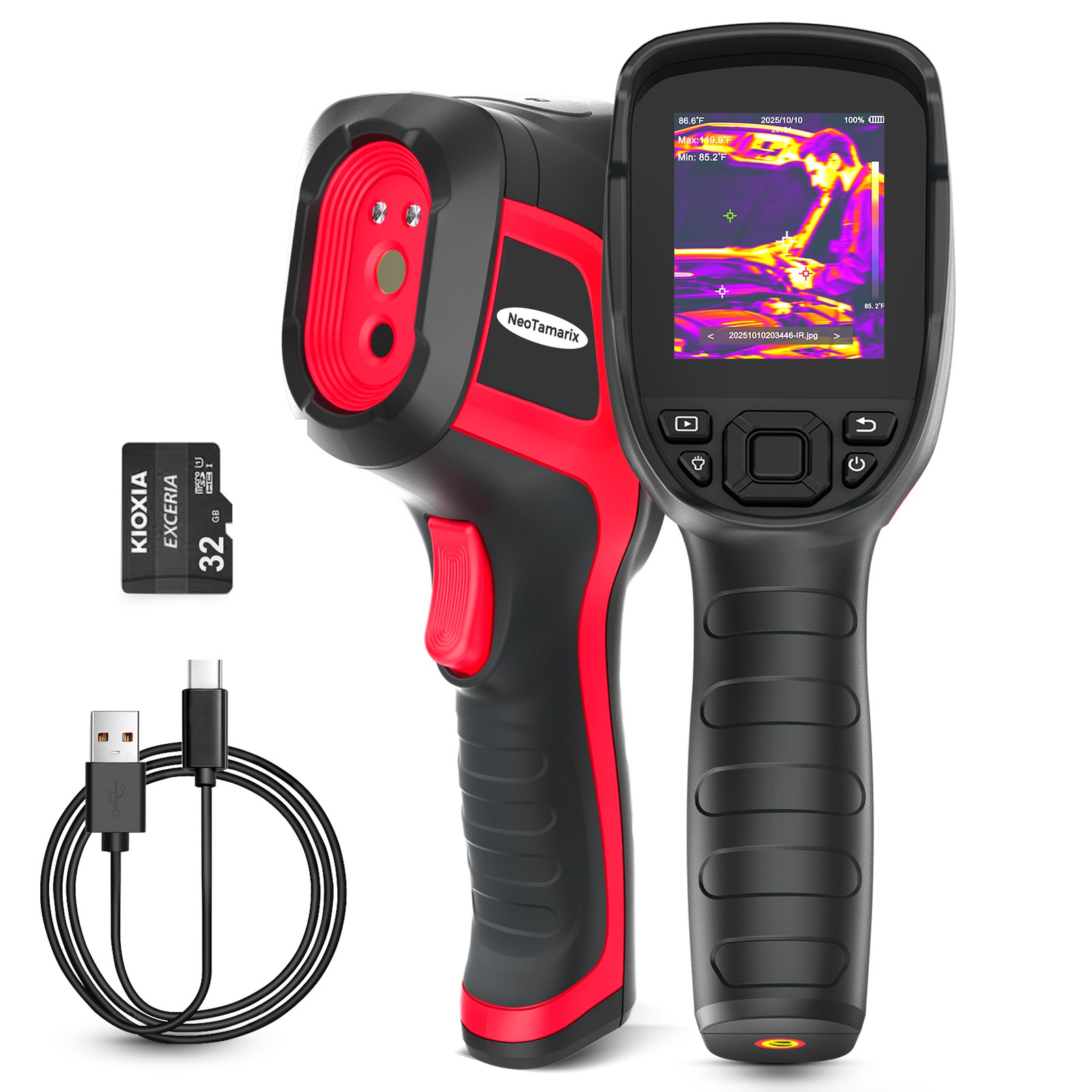 Infrared Thermal Imager 512×384 High-Res W/SD Card Support Video Recording