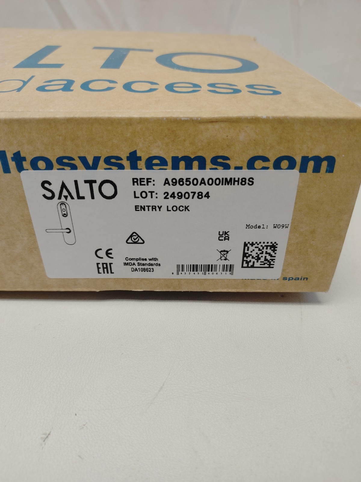 Salto Model W09W Entry Lock