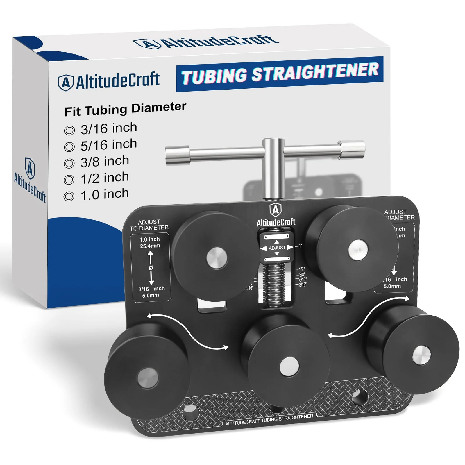 AltitudeCraft AC252 Brake Line Tube Straightener for 3/16″ – 1.0″ Diameters
