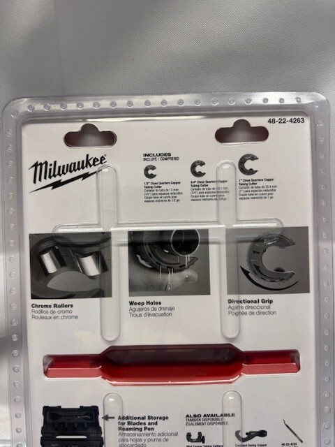 Milwaukee 48-22-4263 Close Quarters Tubing Cutter Set (3 Piece)*New