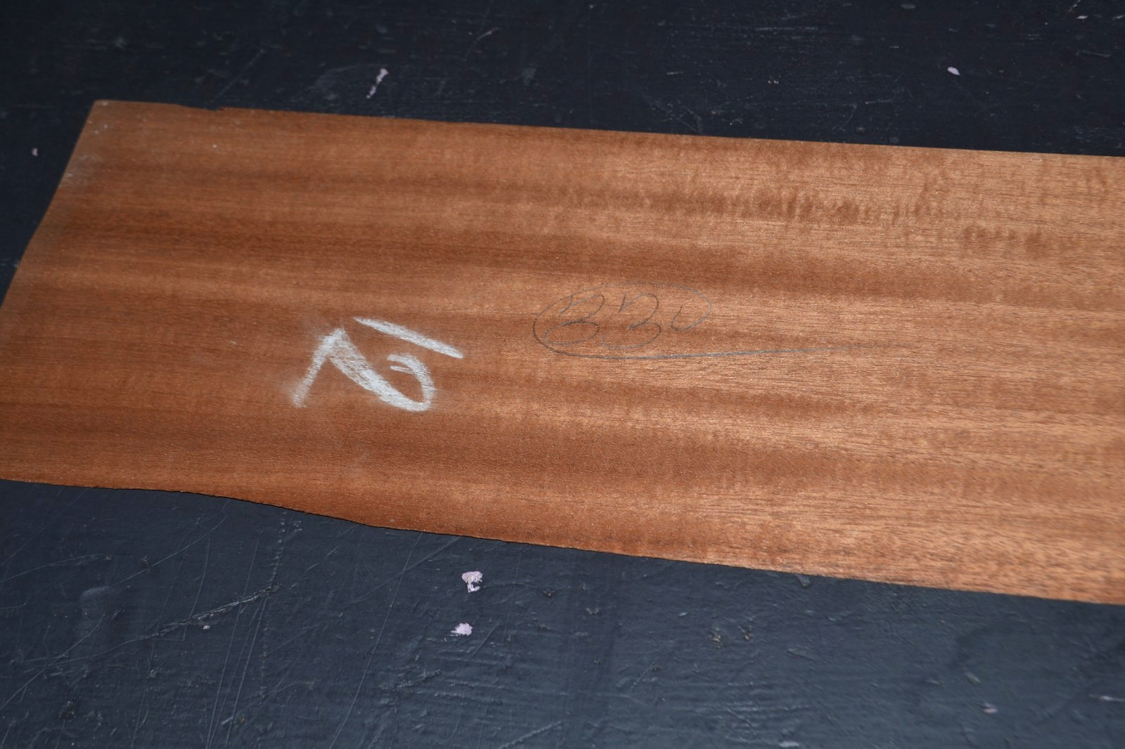 Mahogany Wood Veneer Sheet 7.5 x 38 inches 1/42nd BLEMISHED 4668-92