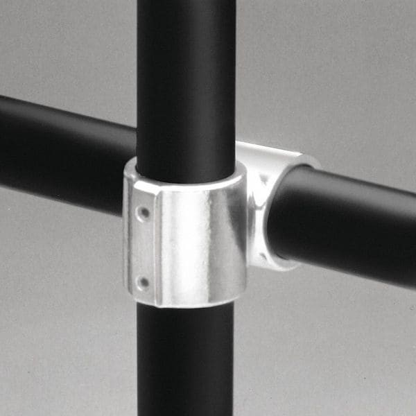 Hollaender 12-7 Structural Pipe Fitting, Cross, Aluminum, 1.25 In Pipe Size,