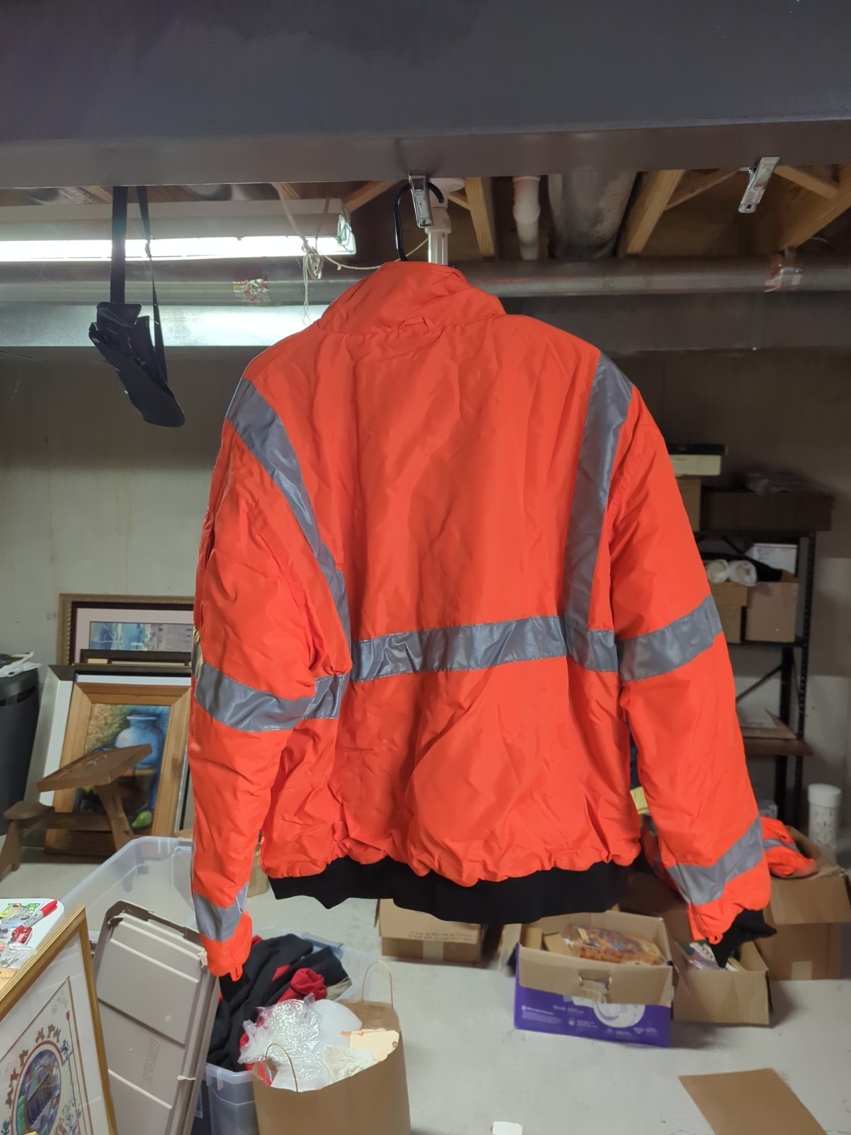 VEA 3M Scotchlite Hi Visibility Reflective Orange All Weather Jacket