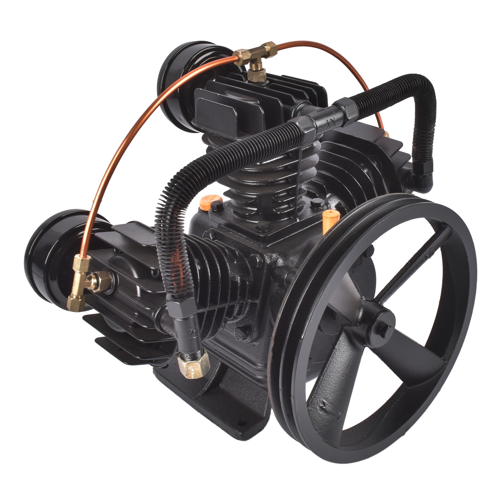 New Air Compressor Pump Single Stage 3-Cylinder 14-22 SCFM 650-1000 RPM PUK-65