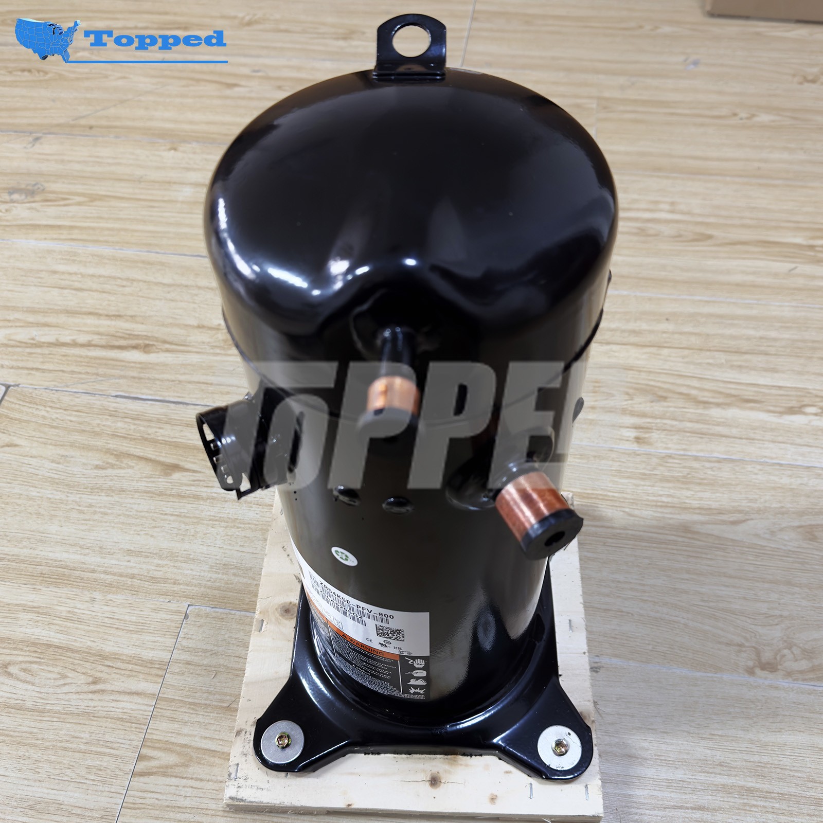 New Scroll Compressor 208-230V 3PH 4.5 Tons R-22 for Copeland ZR54K5E-PFV-800