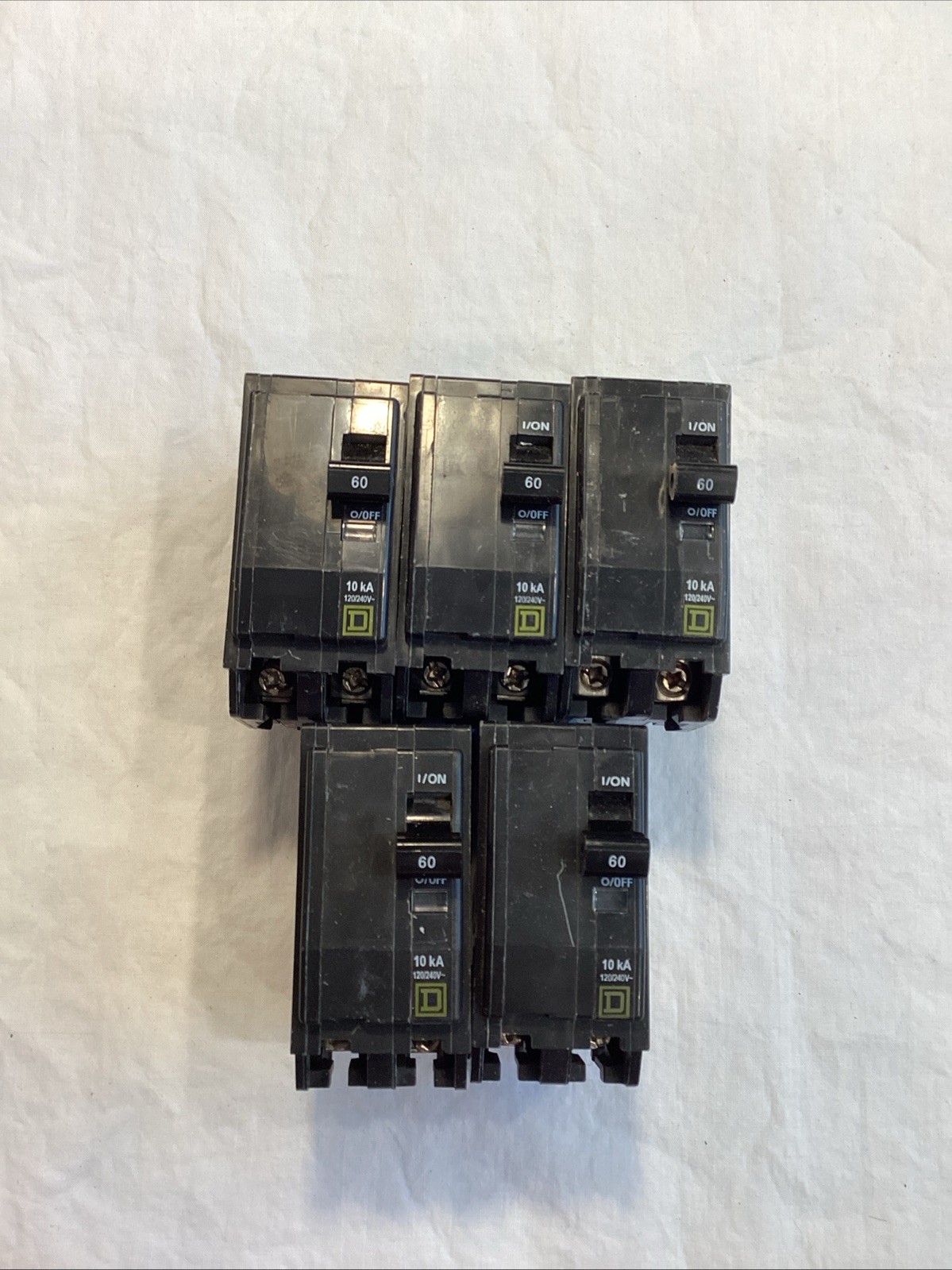 Square D QO260 Lot Of 5 Used