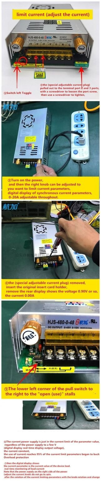 480W 300V 1.6A Adjustable DC Power Supply Current limiting Power Transforme