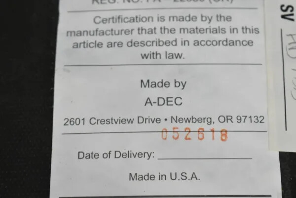 A-dec 521, 522 Stool Upholstery Core – Navy