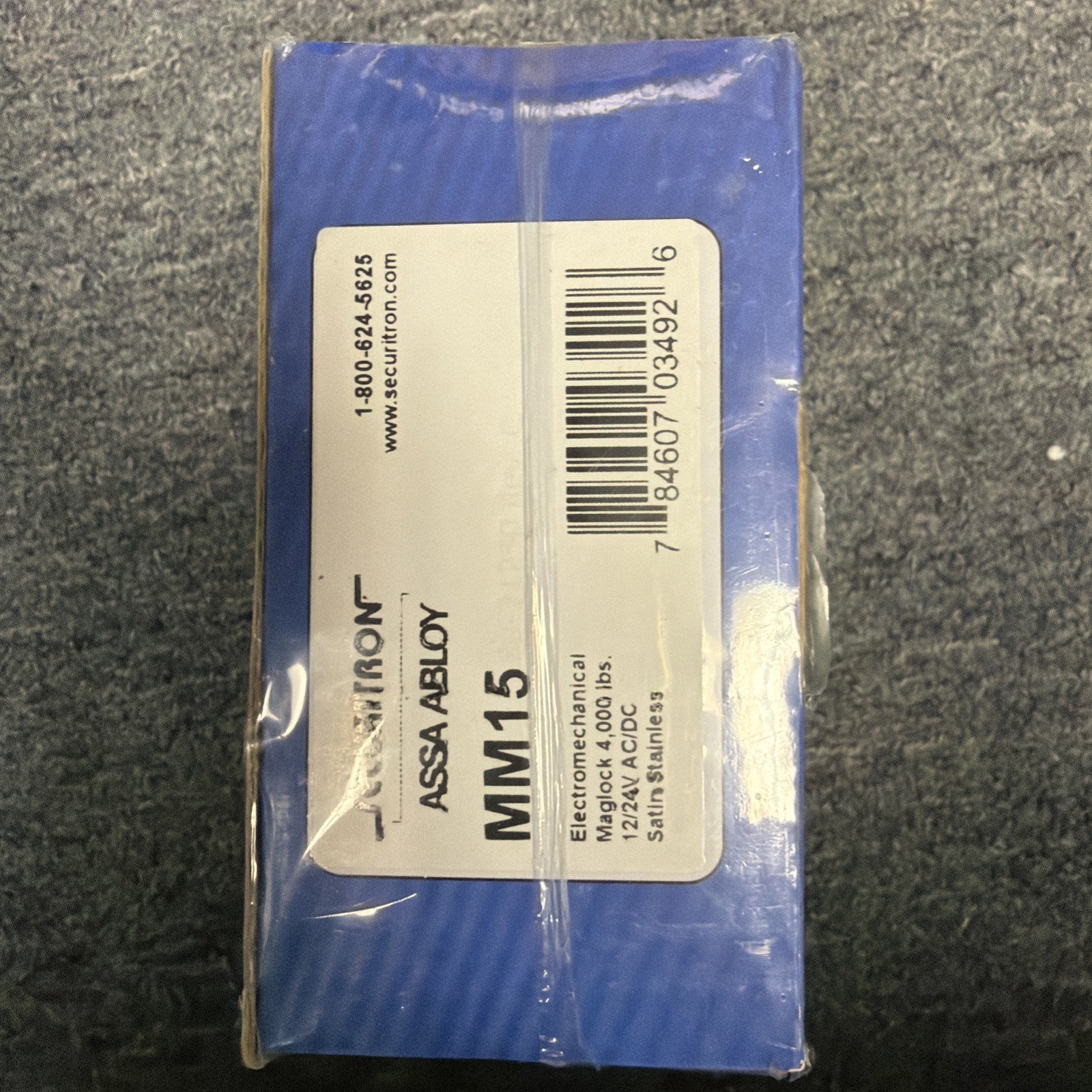 Securitron MM15 Magnetic Mechanical Lock 4,000 LBS