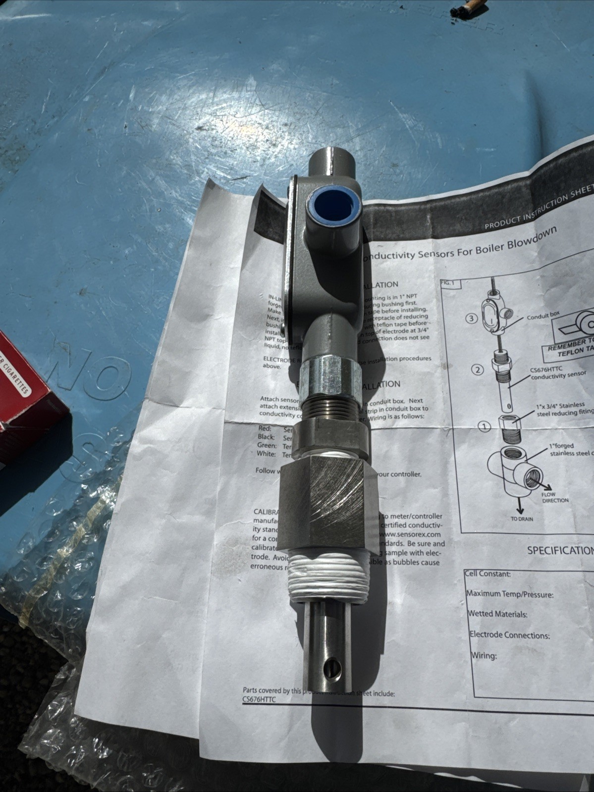 Sensorex Cs676httc -k=0.1/p1k Cs676 Conductivity Sensor