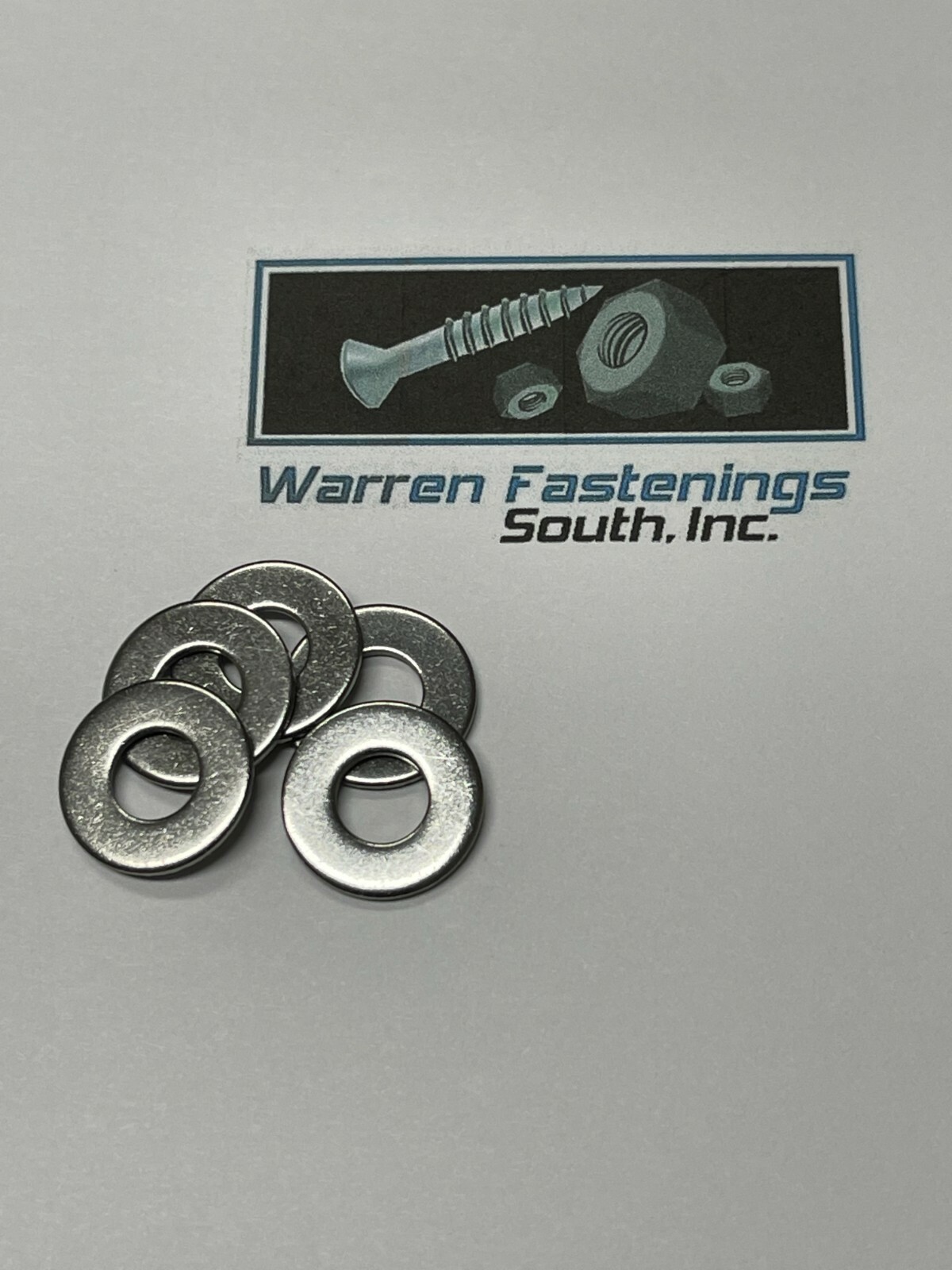 1/4 Inch Flat Washers 18-8 Stainless Steel