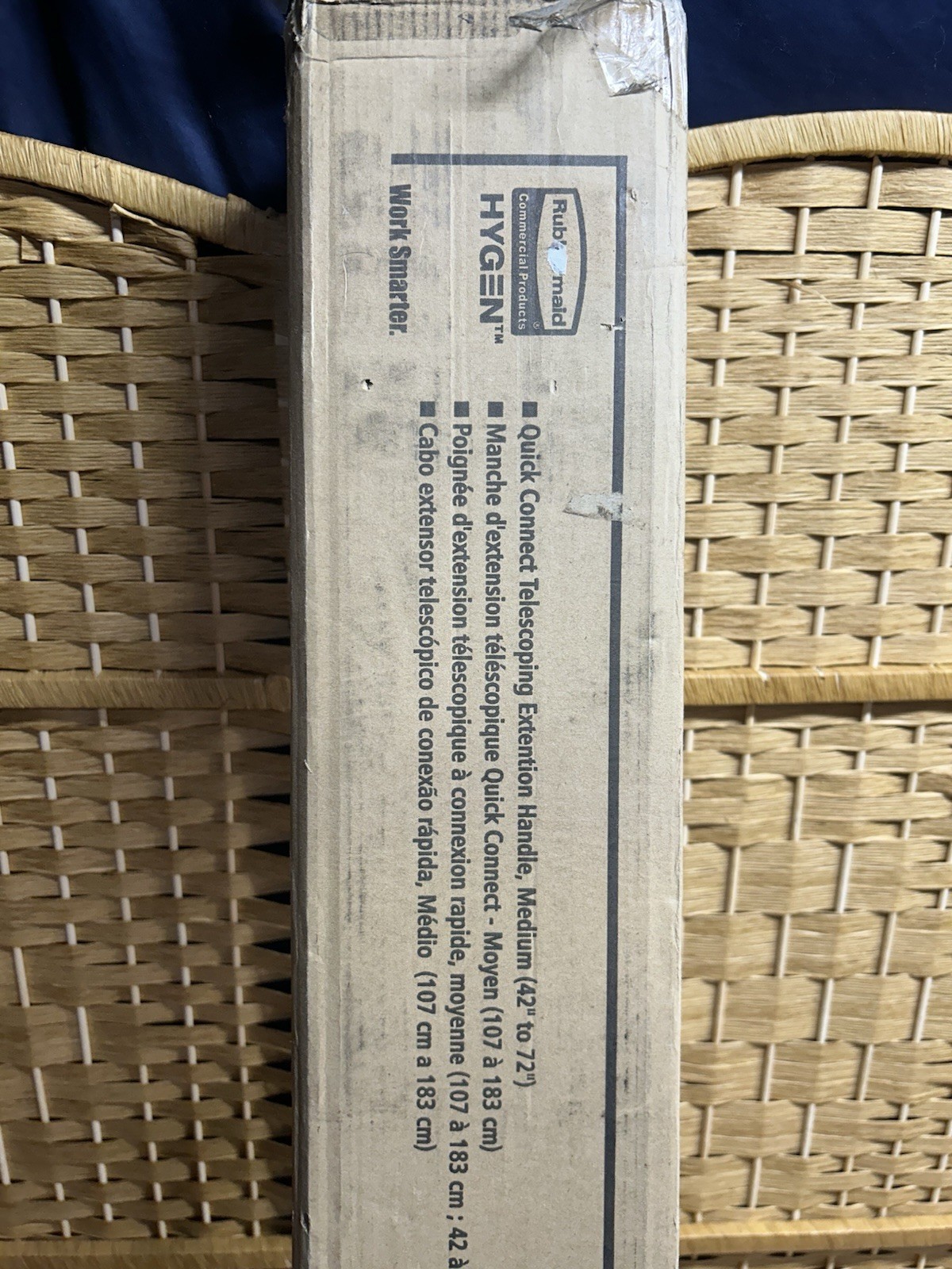 RUBBERMAID HYGEN Telescoping Extension Handle Executive Series Case Of 6 New