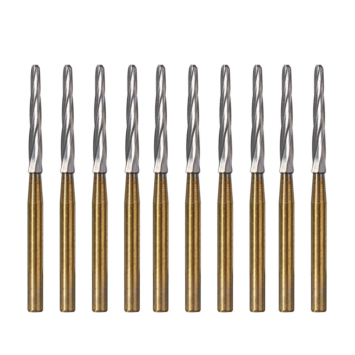 12 Pcs Dental Endodontic Tungsten Carbide Burs Set FG Endo-Z 23mm 25mm 28mm