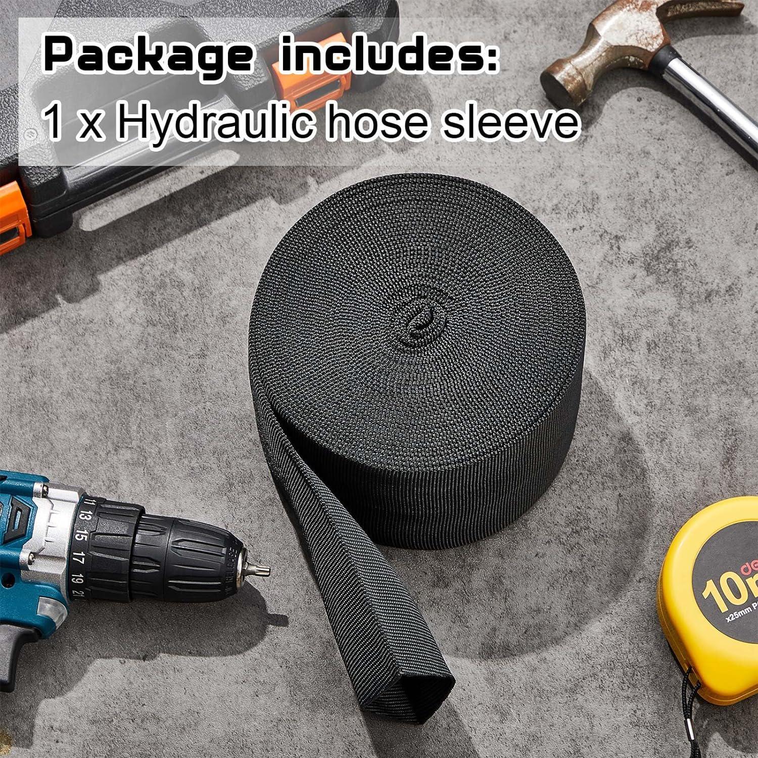 26 Ft Nylon Protective Hose Sleeve Cable Sleeve Torch Hydraulic Hose Protector C