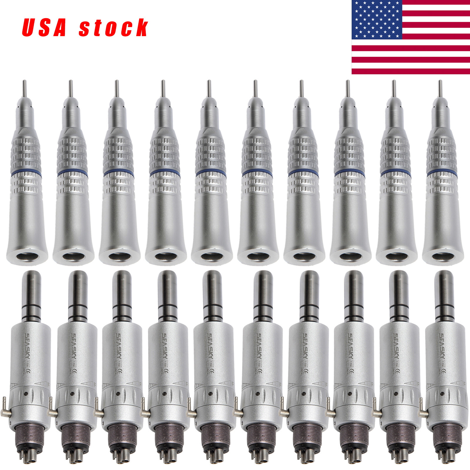 NSK Style Dental Straight Nose cone//Air Motor 4Hole Low Slow Speed Handpiece Hc