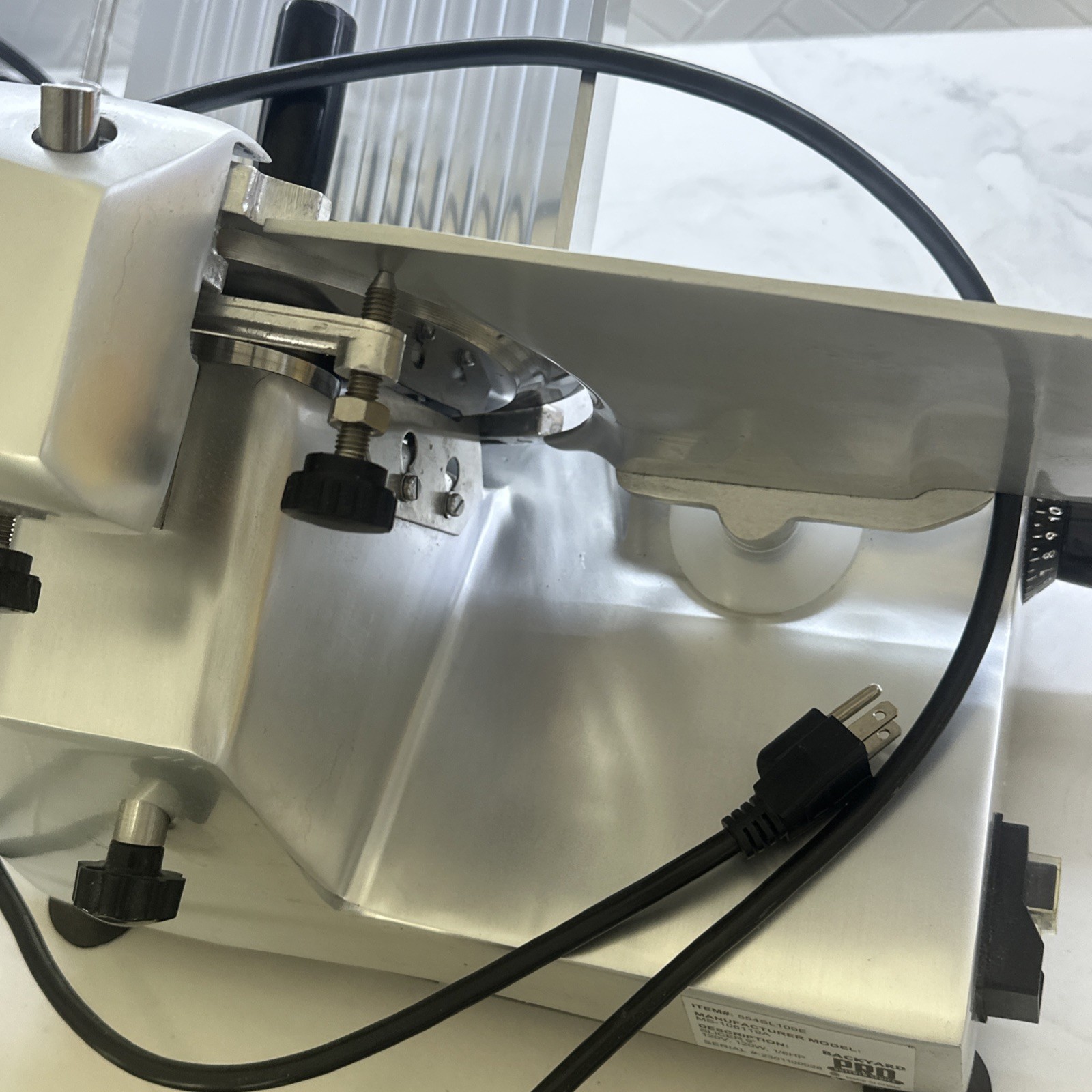 9″ Manual Gravity Feed Meat Slicer Semi-Automatic Commercial Machine 1/6 HP