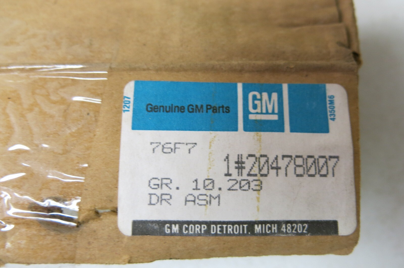 Vintage GM Sun Visor with Mirror fits 1985-1990 Cadillac Pontiac (20478007)