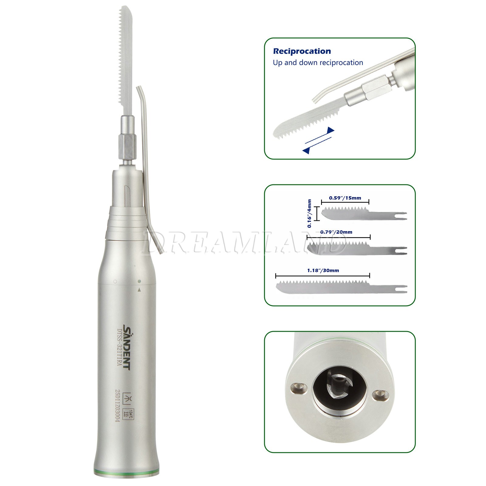 Dental Micro Saw Surgical Handpiece Reciprocating Bone Cutting Saw Blade Tools