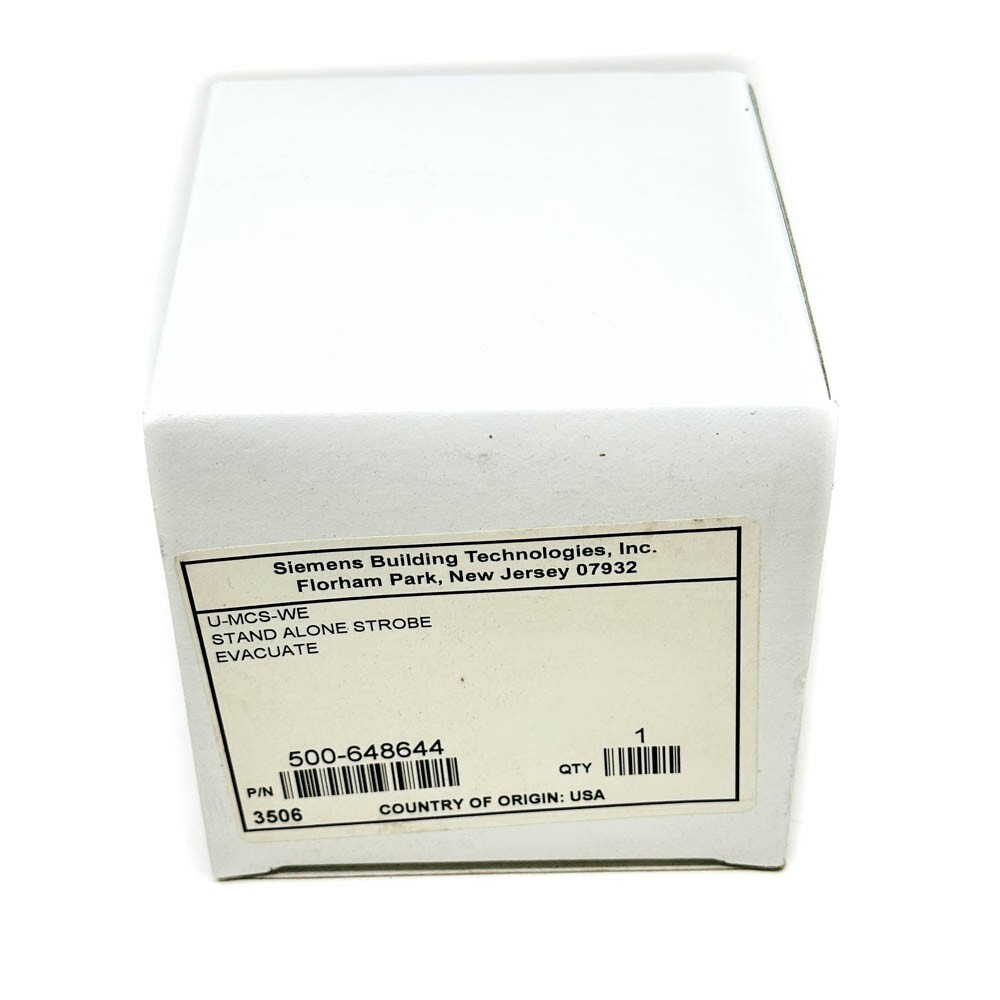 Siemens U-MCS-WE Marine Fire Detection System 3 Evacuate Strobe 500-648644