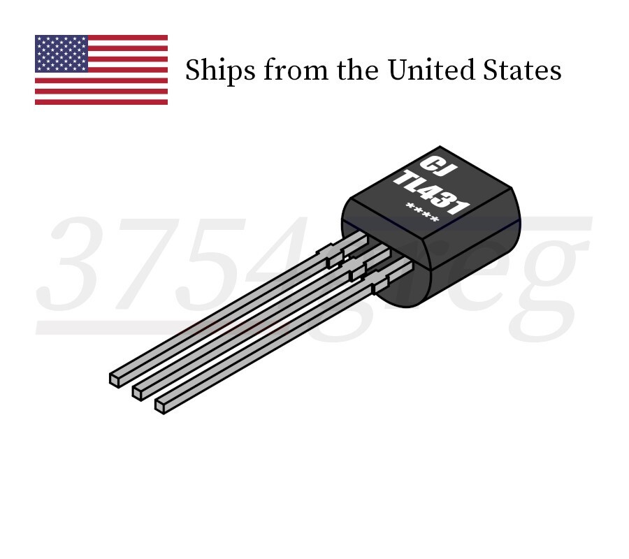 25pcs – TL431 Precision Shunt Regulator / Volt. Ref. ±0.5% Range – TO-92 – JSCJ