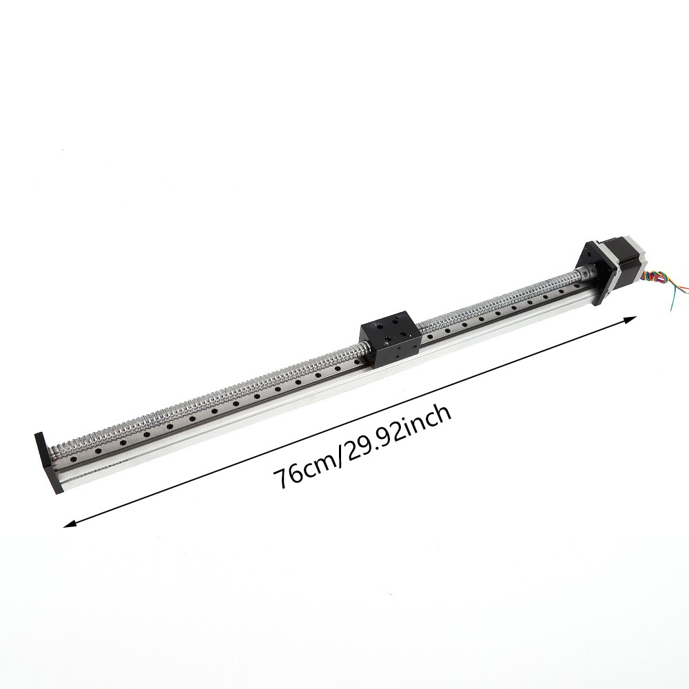 600mm CNC Linear Guide Rail Slide Stage Actuator Ball Screw Stroke Nema 23 Motor