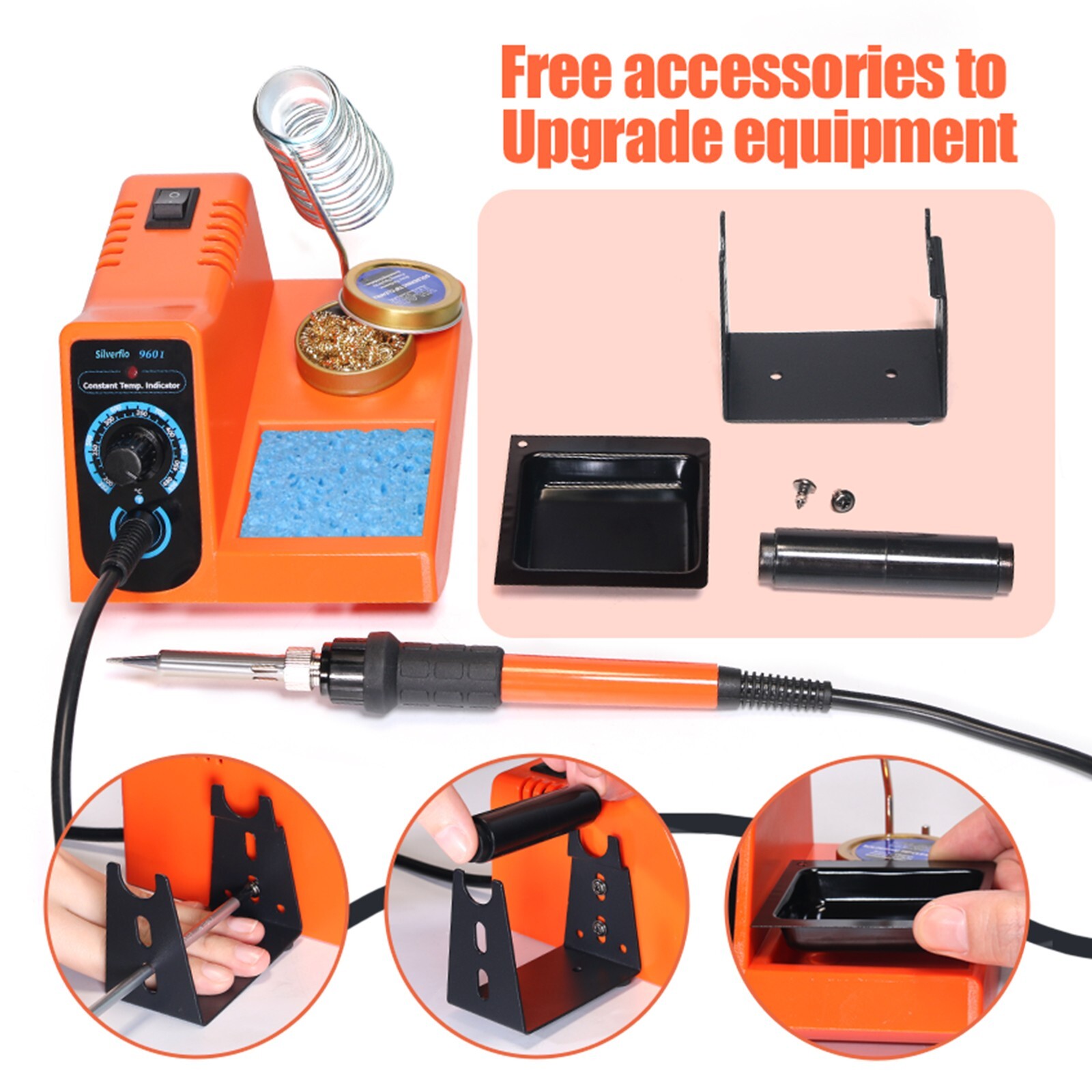Silverflo 960-I Soldering Iron Kit Station Temperature Adjustable Rapid Heating