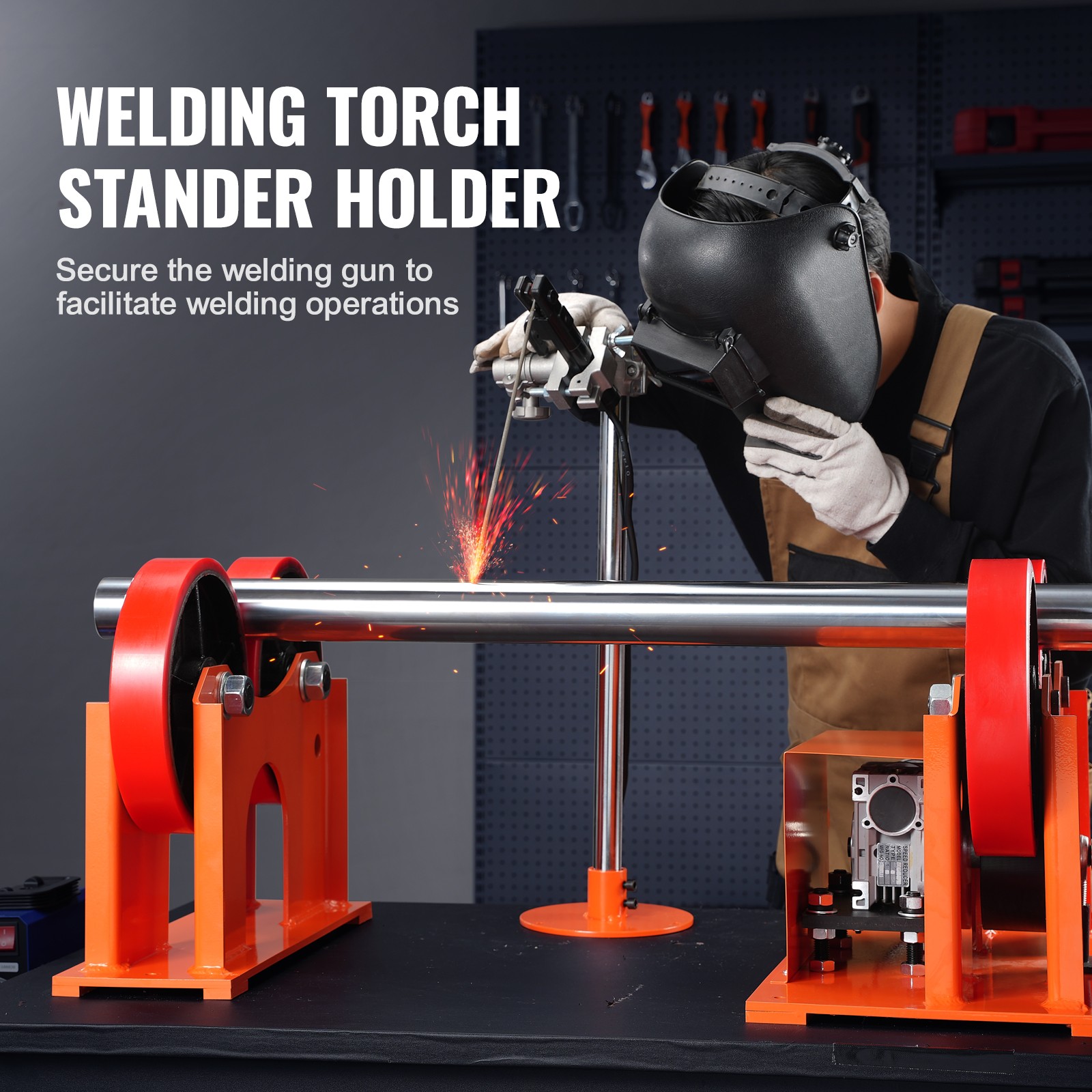VEVOR Turning Rolls Linkage Roller 1000KG/2205LBS Loading Welding Turning Roll