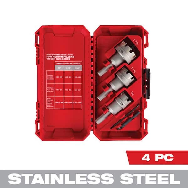 MILWAUKEE 49-22-8610 Carbide Hole Cutter Kit 4PCS (7/8”, 1-1/8”, 1-3/8”)
