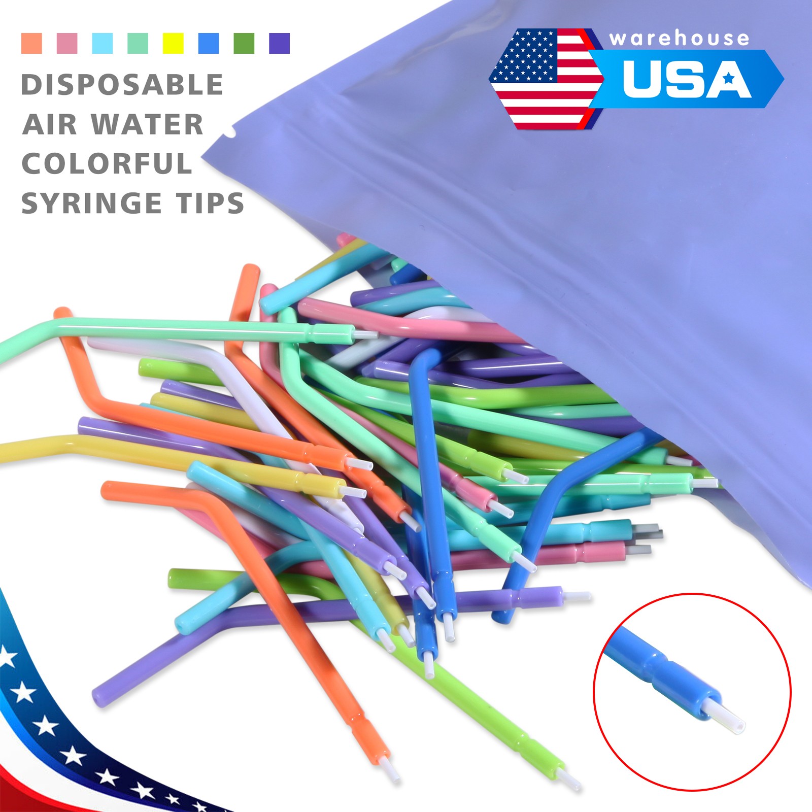 Ultrasonidos dentales Aire Perio Scaler Pieza de Mano Higienista 2 Agujeros +Tip
