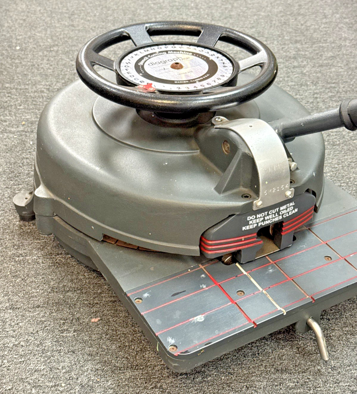 Diagraph MSP 1″ Character Stencil Cutting Machine ( USA )