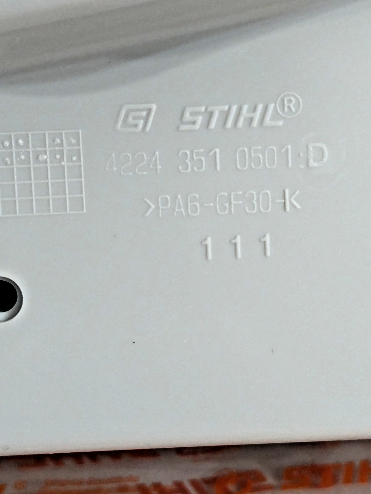 Stihl OEM Tank Housing Assembly TS700, TS800 concrete cut-off saws 4224 350 0817