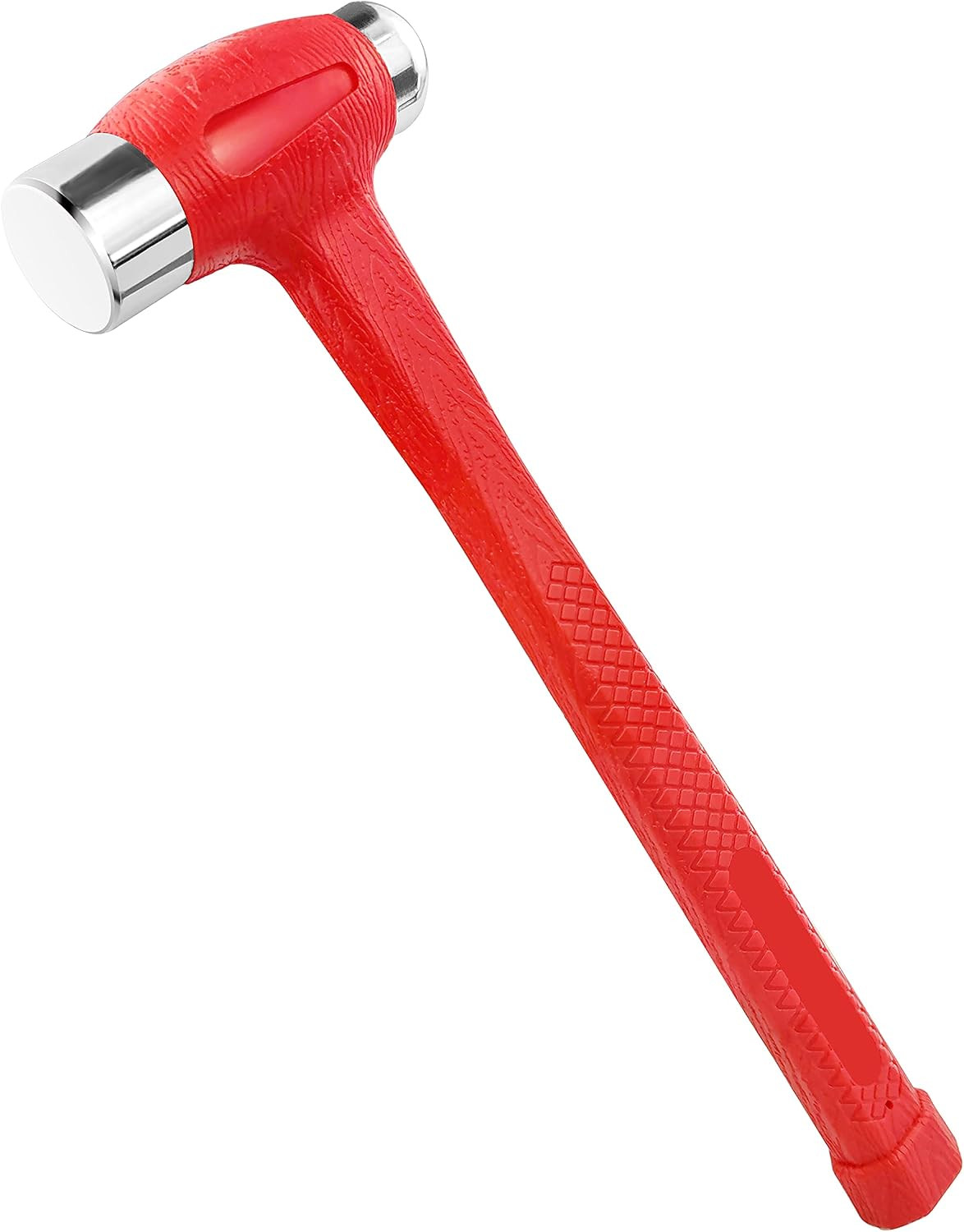 24 oz Dead Blow Hammer Dual Head Ball Peen Blow Striking Flat Pein Non-Slip Hand