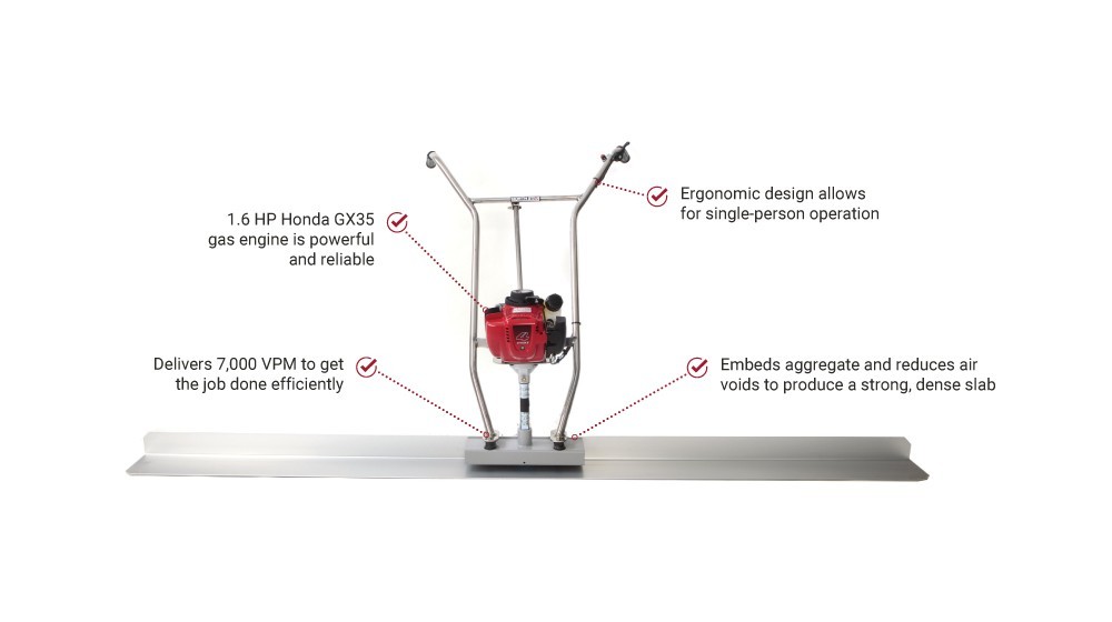 NorthStar Screed Head – 7,000 VPM – Honda GX35 – 4-Cycle Gas Powered 1.6HP