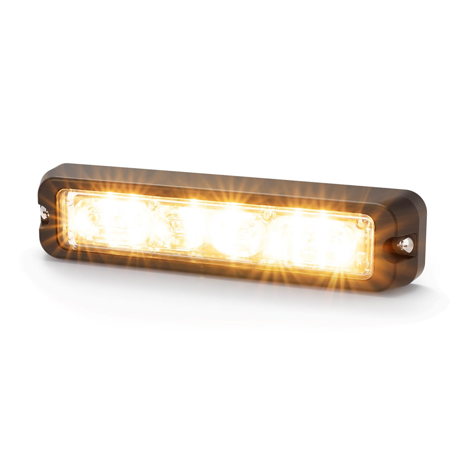ECCO ED3706 LED Amber Warning Light 12V 24V Waterproof 0.9A Multi-Mount