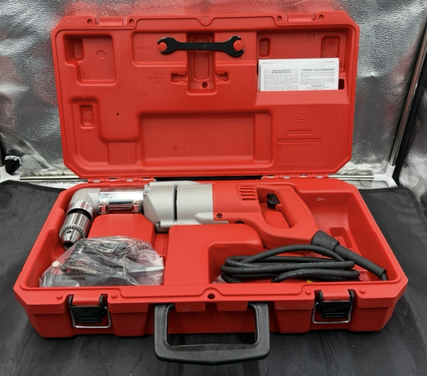 Milwaukee Two-Speed Right Angle Drive 1/2” Drill Kit 48-06-2871