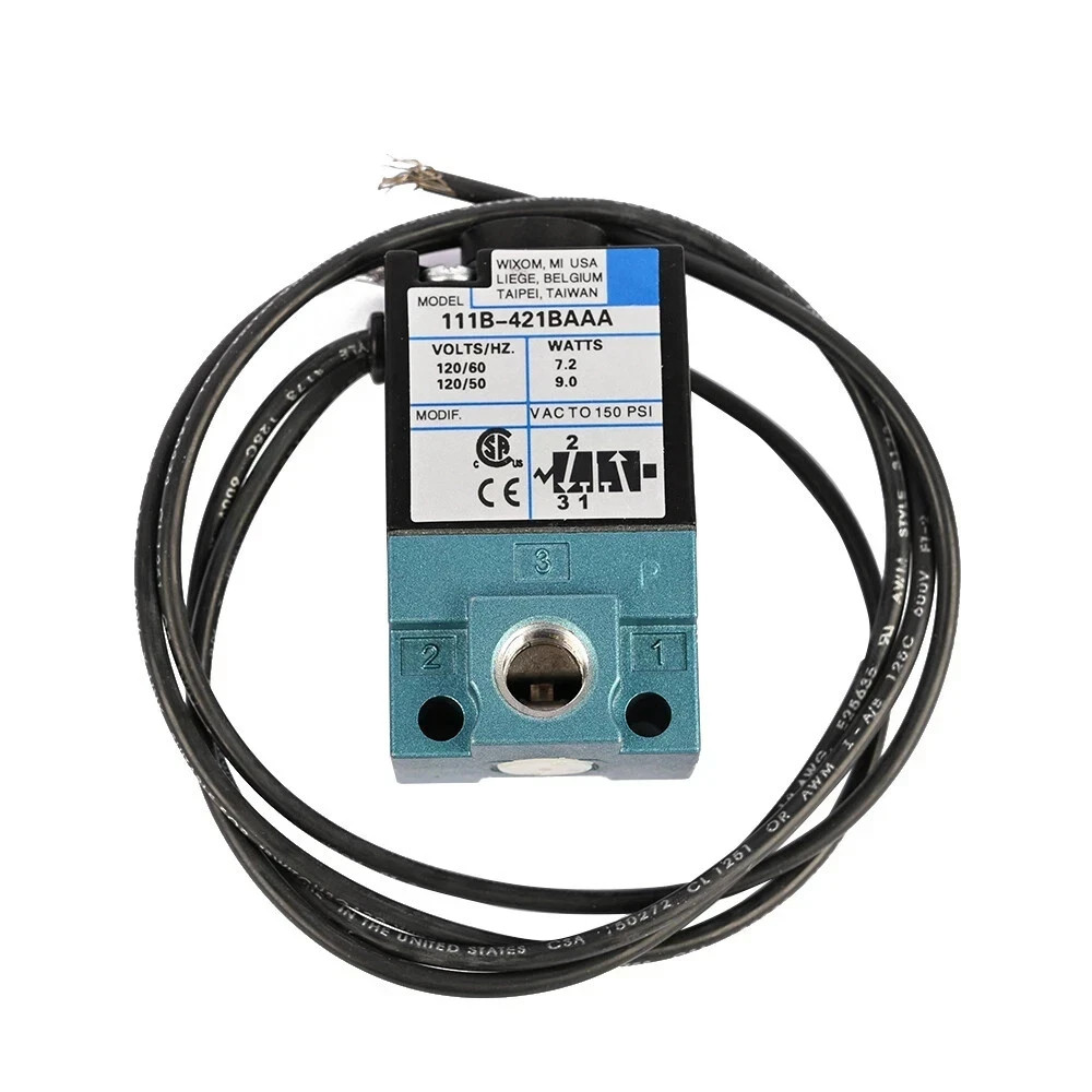 New For MAC 111B-421BAAA Solenoid Valve VOLTS/HZ 120/60