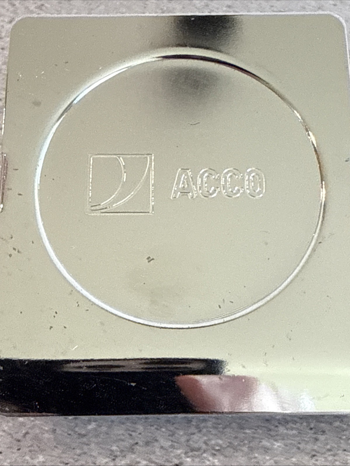 Lot of 2,ACCO Magnetic Clip, Metal, 1 1/8″ Large 2 1/4″w, Chrome 72133, ACC72133