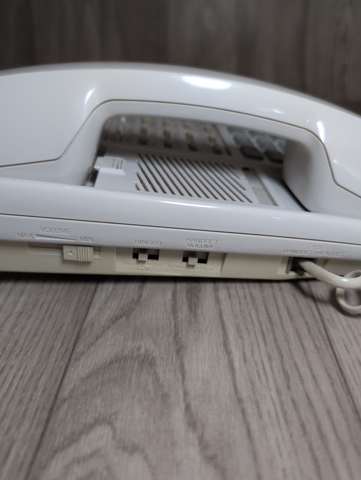 Panasonic KX-T7030 White Digital Corded Phone With 2-Line Backlit LCD Display