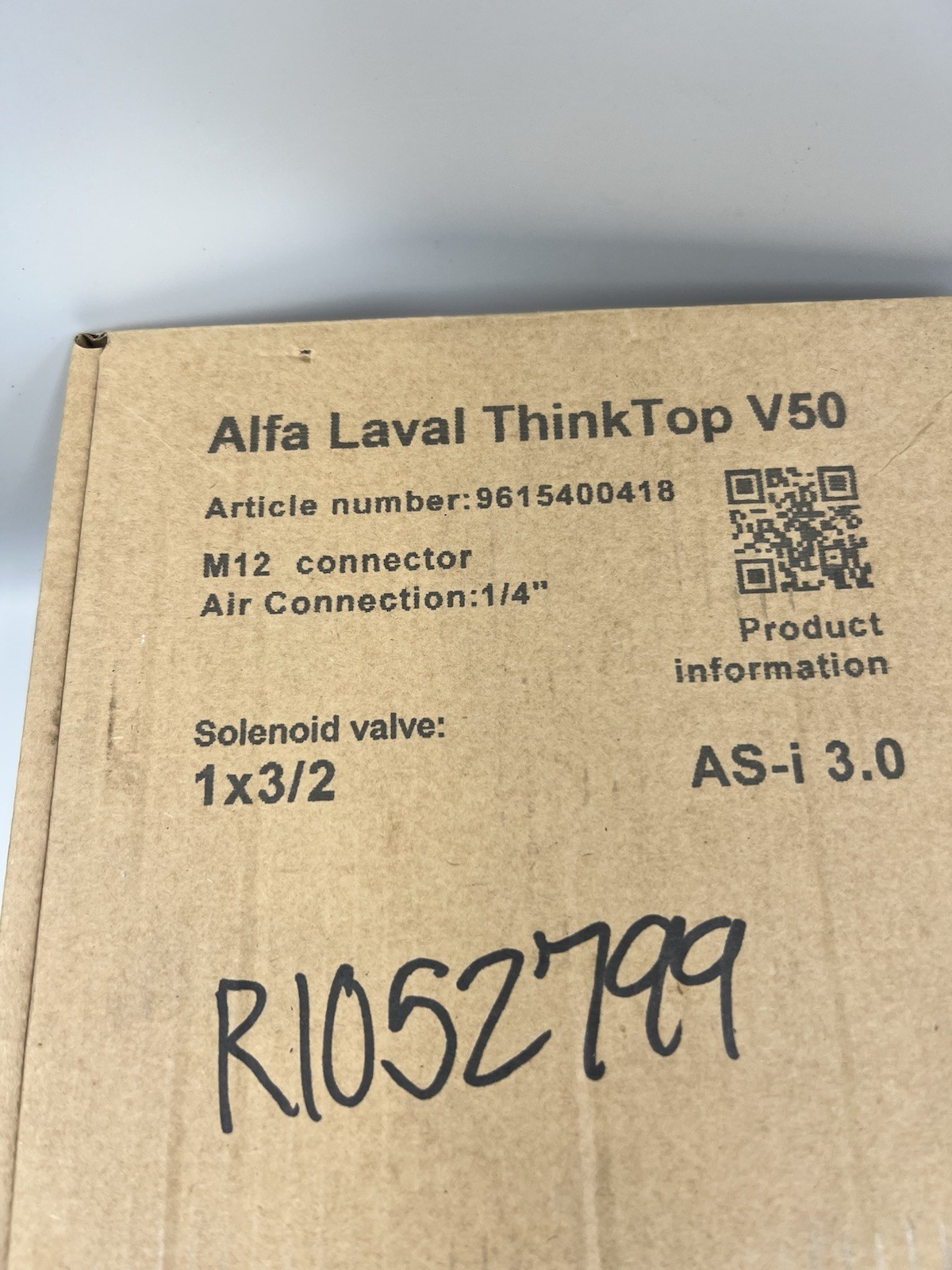 Alfa Laval 9615400418 ThinkTop V50 Control Unit AS-i 3.0 M12 1×3/2 Solenoid