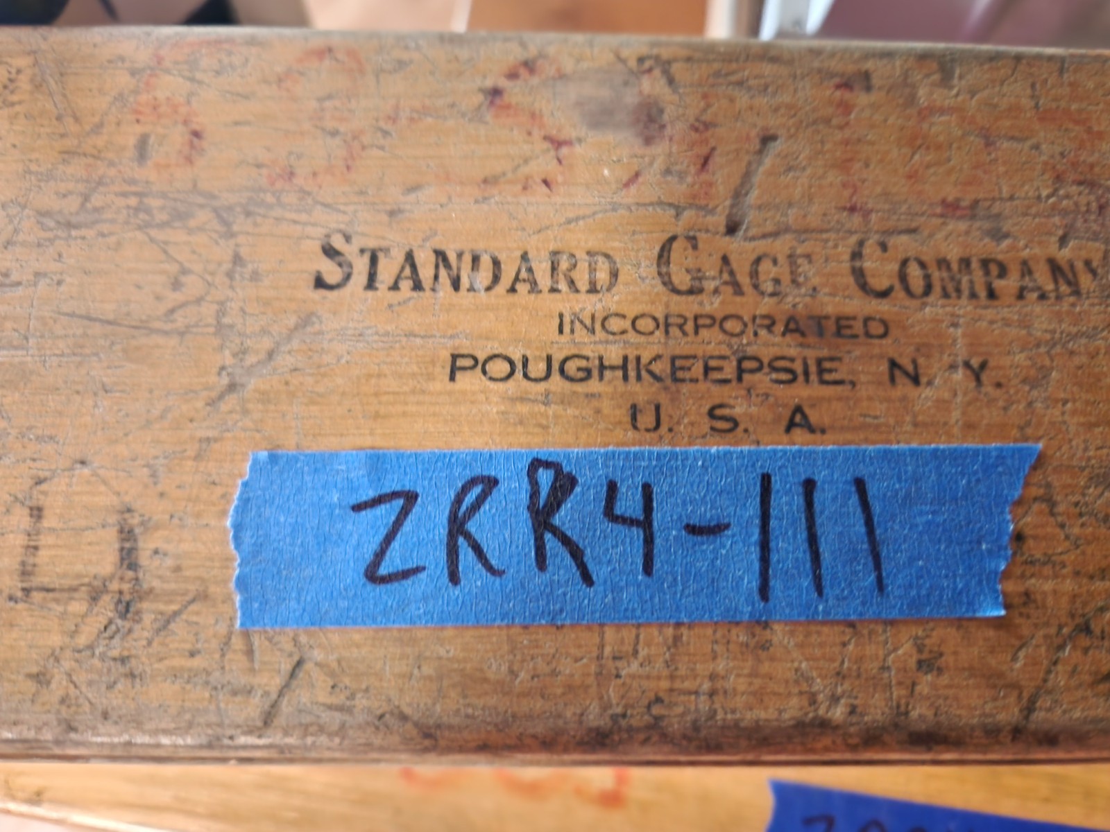 Standard Dial Bore Gage No. 5 Range 3.09″ – 6.125″ W/7 Extensions Wood Box Deep