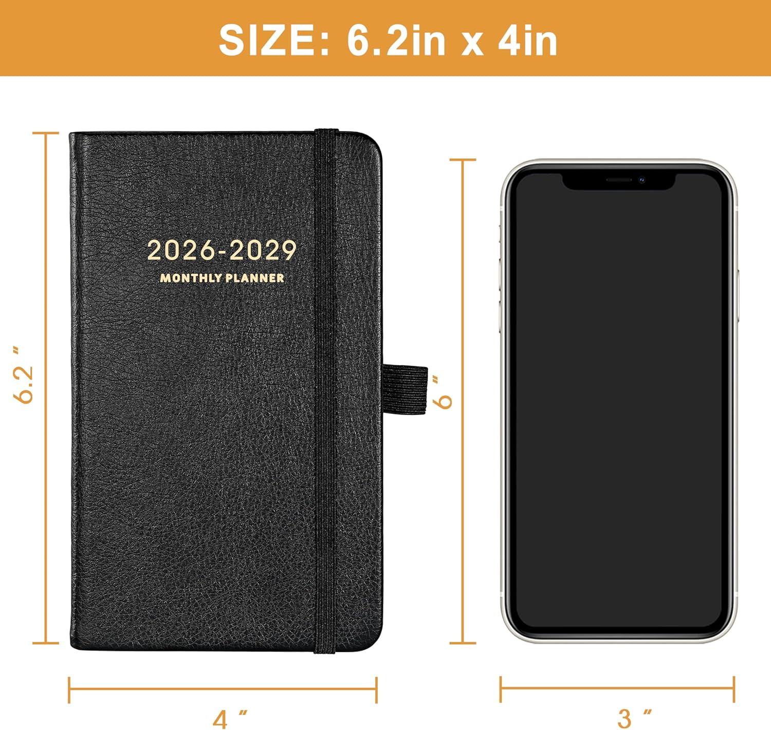 2026-2029 Pocket Planner – 3 Year Monthly Planner 2026-2029, Jul.2026 – Jun.2029