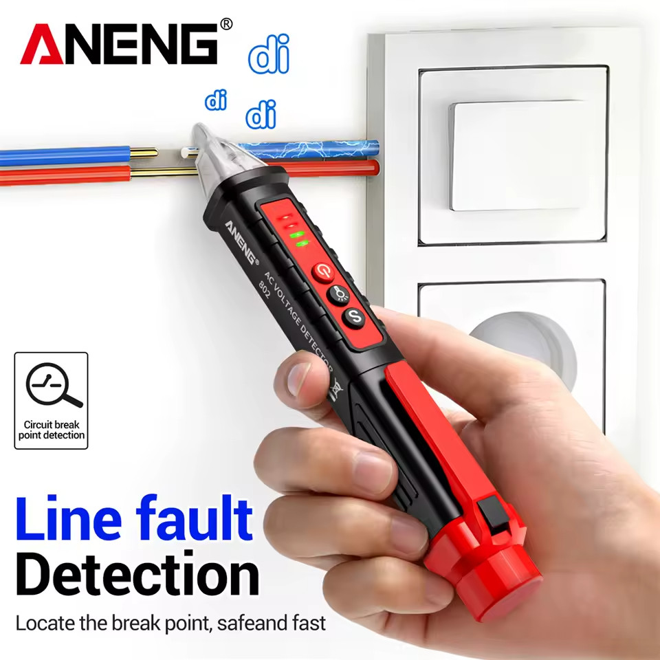 Digital AC Voltage Tester Pen 12V-1000V NCV Live Wire Indicator Sensor LED Light